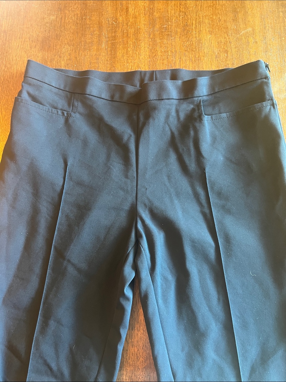 AKRIS PUNTO Slim Ankle Length Cotton Techno Stretch Pants BLack Size 10